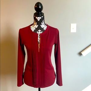 Burgundy Dress Top